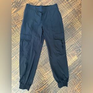 Athleta Black Cargo Utility Joggers Size 8